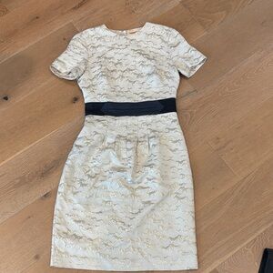 Tory Burch Cream and Black Dress